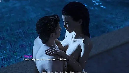 Büyük götlü Nayla büyük yarakla sikişiyor ve amcığının içine boşalıyor