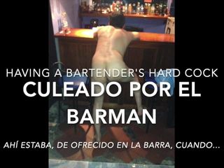 Sex with Sauna's Bartender - Sexo con el barman del sauna