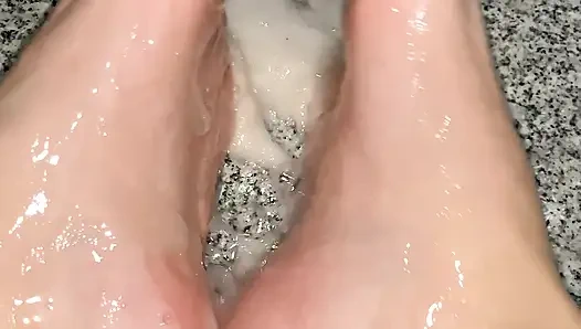 Sticky stuff on my feet