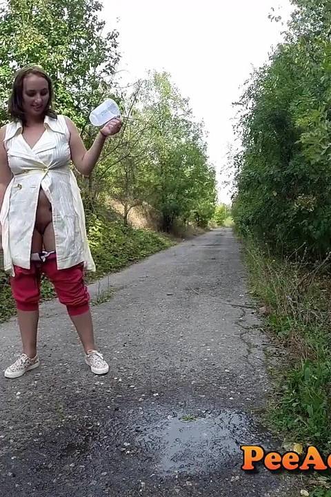 Filling a Jar with Her Pee