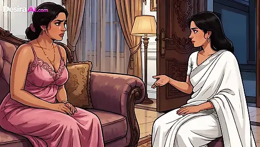 Jaya Melts in His Arms, Taking Him Deep in Every Slow Thrust - AI Generated