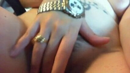 Several wristwatch pussy masturbation