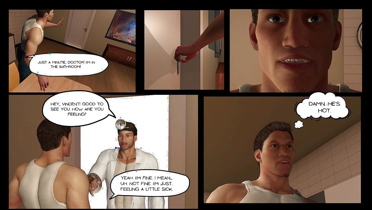 רופא החברה, שיחה מפתיעה מהבית - #FURRKO גיי 3D תנועה קומיקס - זין מפלצתי סקס אנאלי זרע ענק