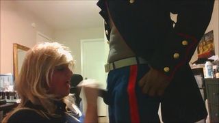 Jenn sucks big black cock