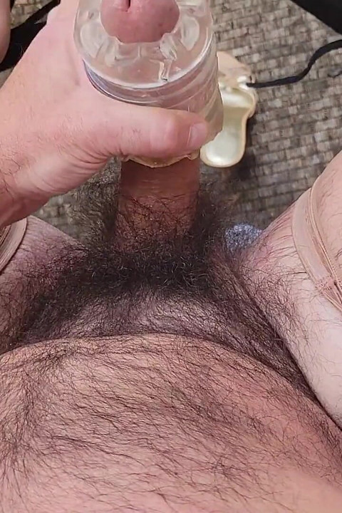 Big Cock Cumming Outdoors in Heels