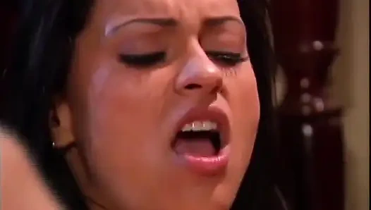 Young Hot Brunette Makes a Hot Blonde MILF Cum