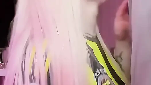 A blonde woman alone with a large penis - Turkish Porn Fenerbahce