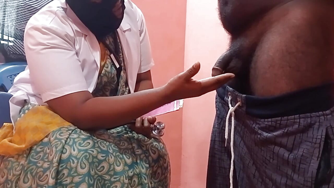 Doctor, patient hot talking sex in clinic