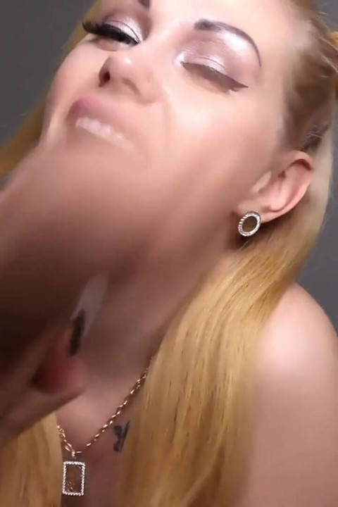 I have such contempt for sissies like you! Suck and gag on that dildo!