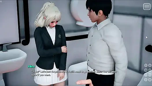 Japanese Petite 18 Plus School Stepsister Riding Hiro Cock In Toilet