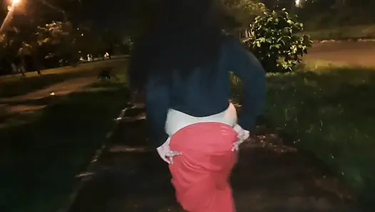I met this neighbor on the street and I had her suck in public