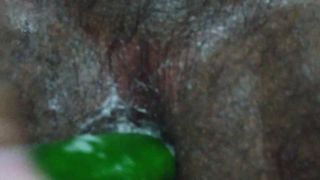 masturbating with cucumber