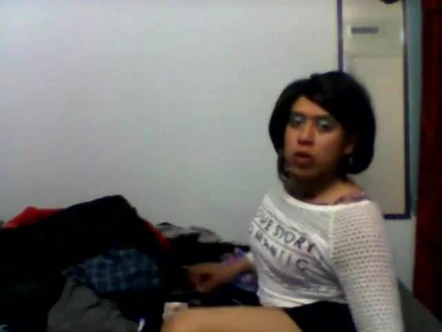 Sexy girl playing