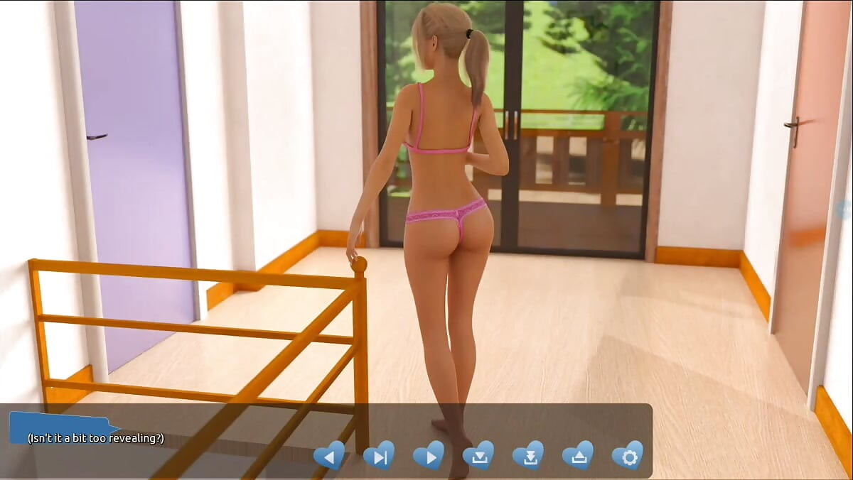 Helping the hotties # 2: Johannes sah Bellas möpse, während sie sich anzieht
