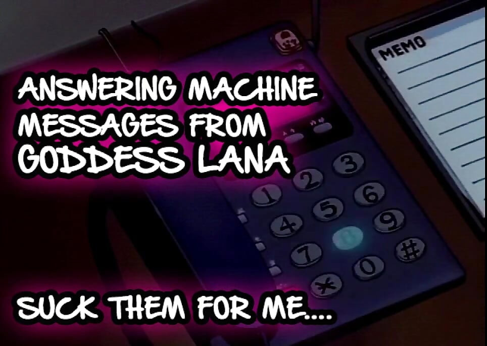 AUDIO ONLY - Answering machine messages 1 suck them for me