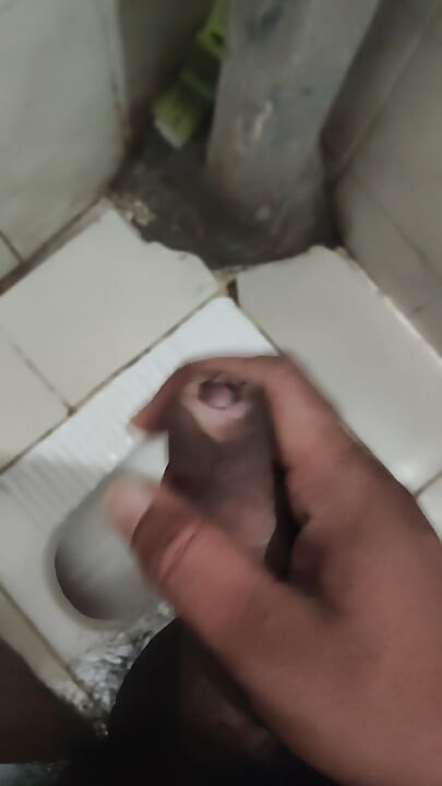 Indian boy masturbating in bathroom