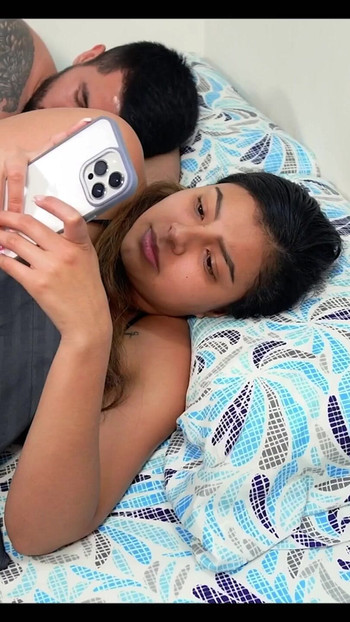 Jaw-dropping moment from "I agreed to SHARE A BED with my STEP BROTHER and something unexpected happened!"