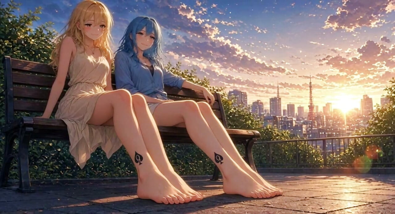 Queen of Spades Tattoo and Feet - Anime Compilation (Erotic AI Arts)