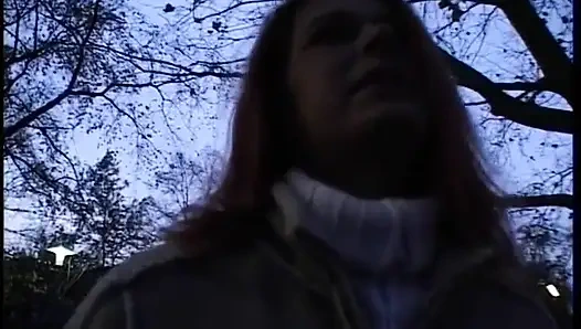 Lovely redhead babe pleasing her pussy with a vibrator