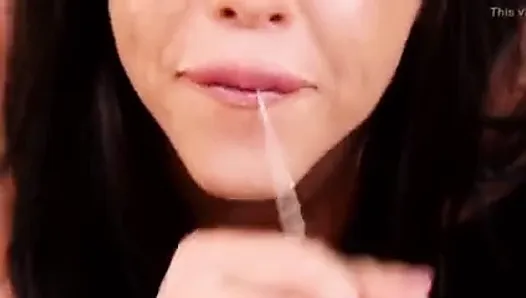 Adriana Chechik sloppy gagging throatfuck