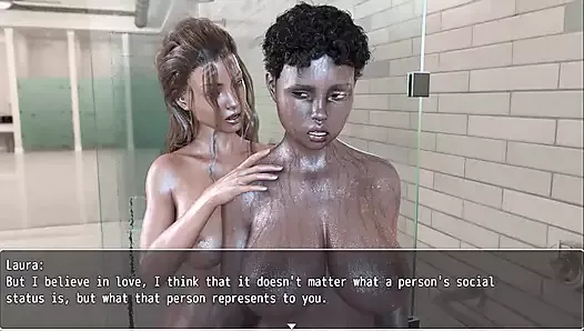 Laura, Lastful Secrets: Interracial lesbians under the shower ep.12