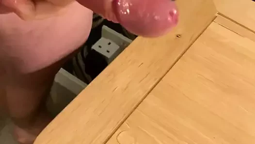 Lubed öğleden sonra horoz oyun ile cumshot