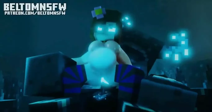 Hard Anal Fucking with Jenny and Warden Minecraft Animation