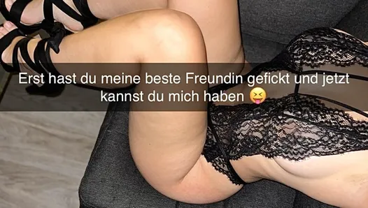 18 year old girlfriend cheats with her best friend on snapchat Cuckold