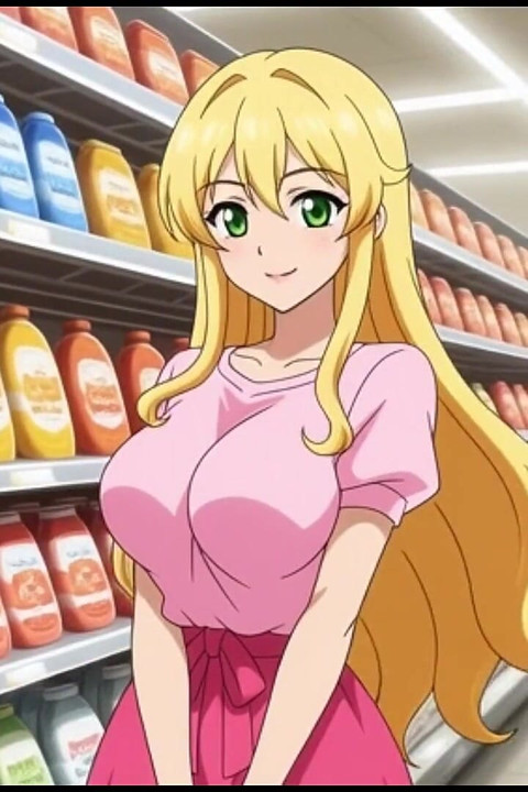 Supermarket Girl Falls in Love with Her Boss Anime Romance