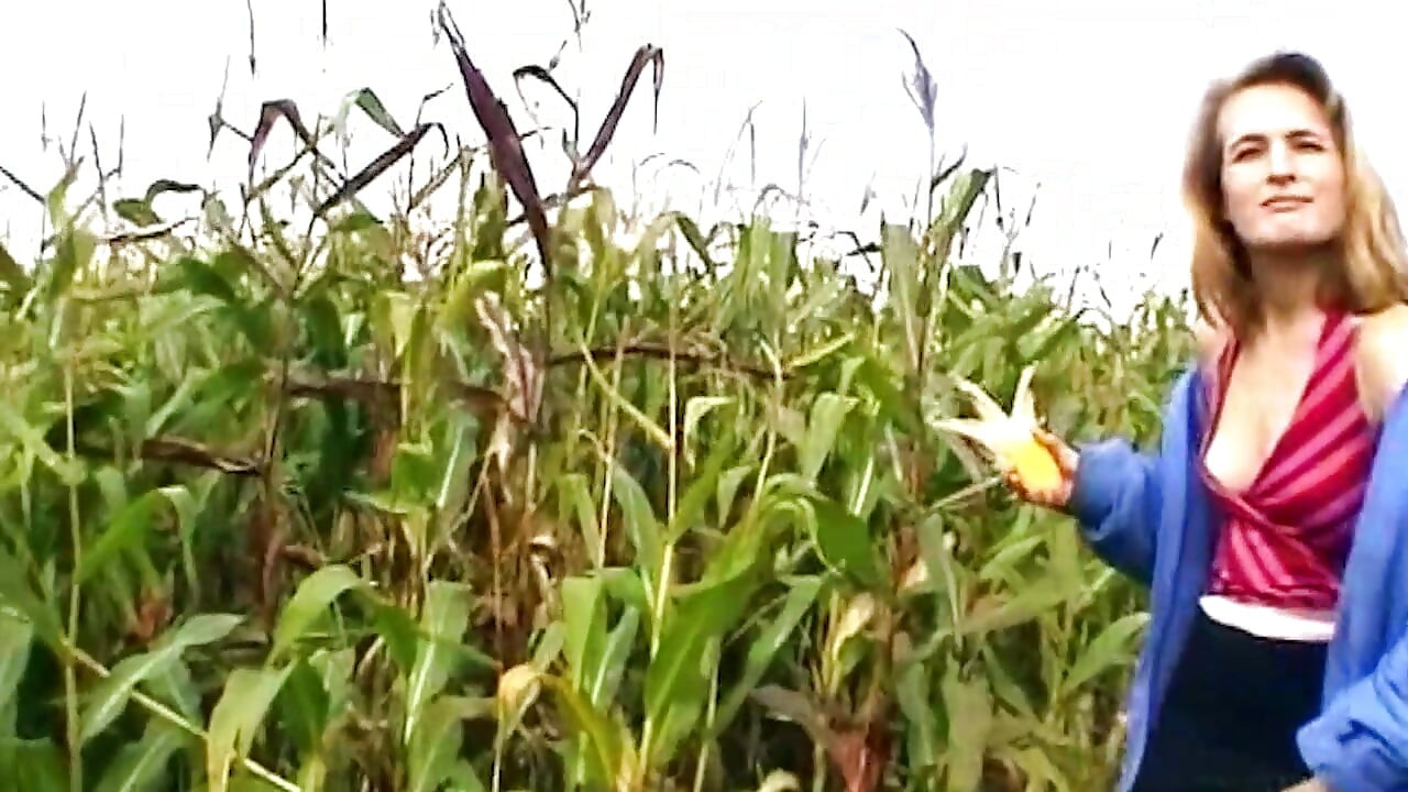 Massive Corn Cob Stretching Gaping Pussy Wide Open Outdoors