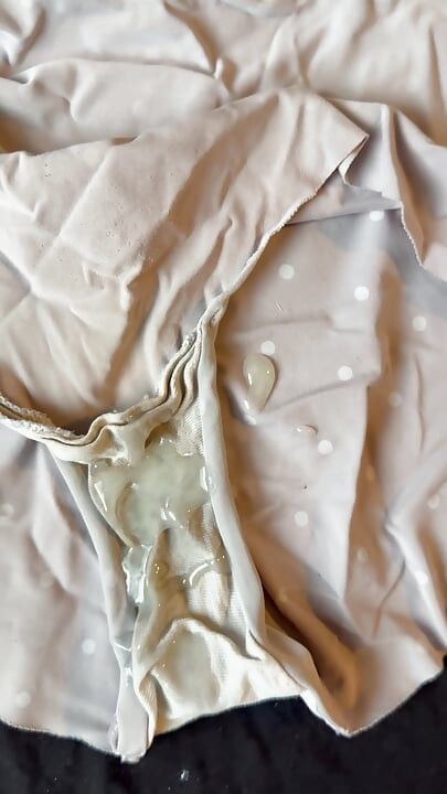 Cum on wife’s panties 30