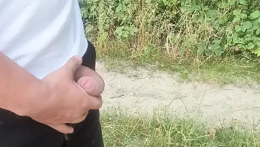 Hungarian guy peeing in a deserted area. Ep3