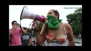 Oben-ohne-Tetazo-Demo in Salta, Argentinien