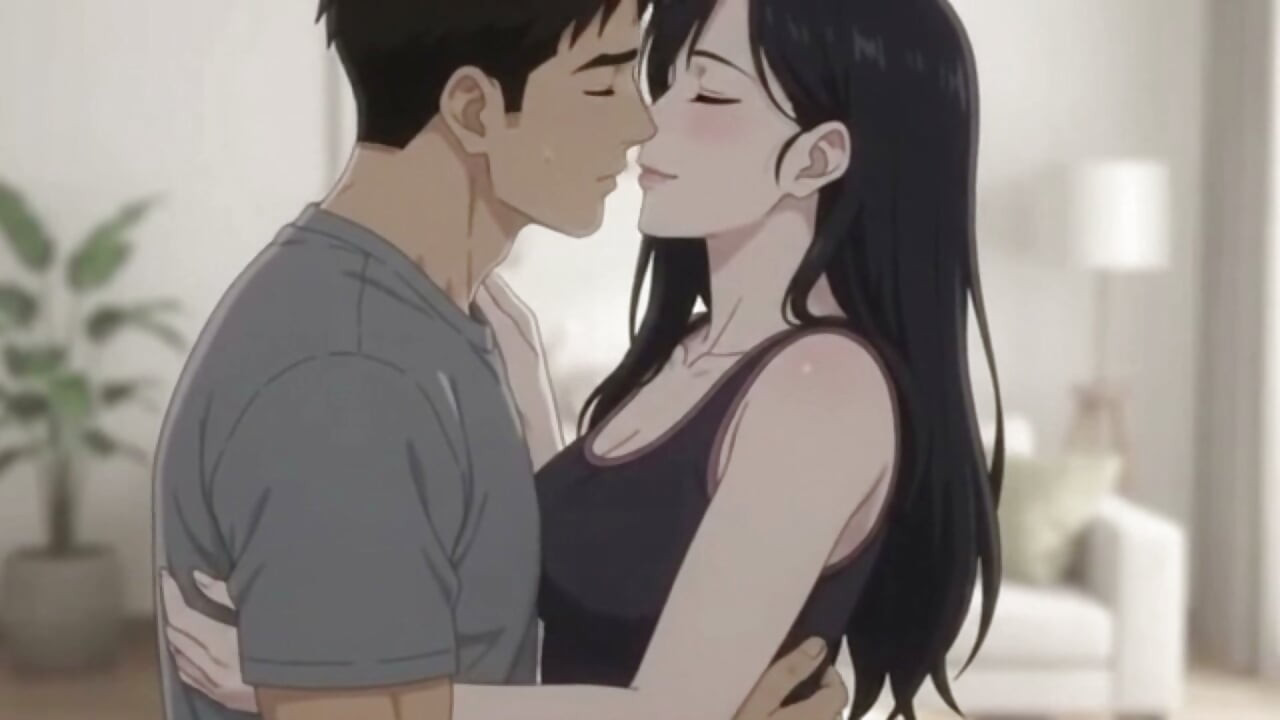 She Caught Me Looking her workout and punish me as blowjob