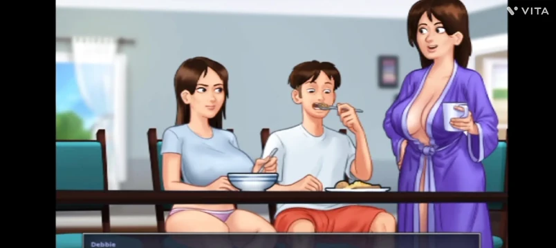 Summertime saga5.  I fucked my stepsister while she is taking bath .