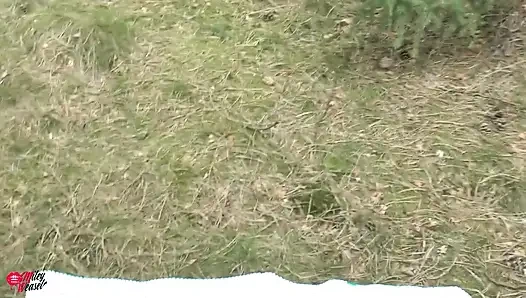 Wtf!! Blonde Student in the Woods Surprised and Fucked!!