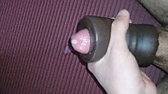 POV – Fuck my fake pussy toy and cum on my gf’s yoga mat