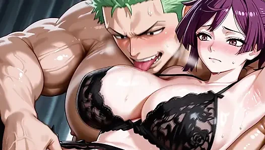 Zoro (op) X Yuzuriha (höllenparadies)