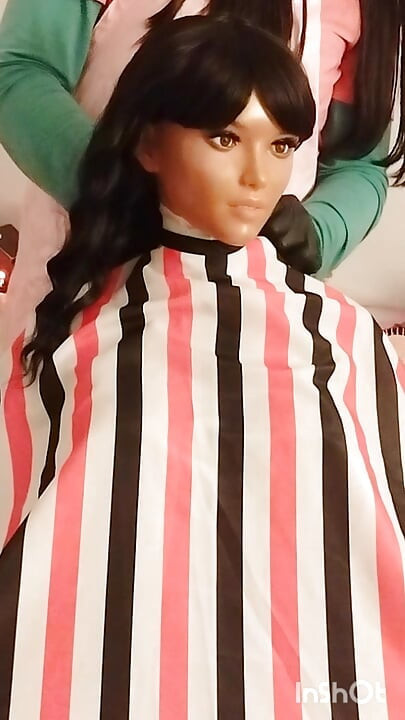 Nikki the ebony sex doll Loves vinyl BBC