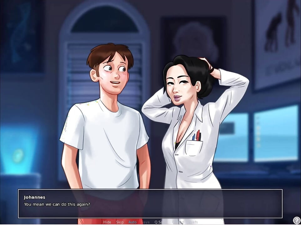 Summertime Saga - Miss Okita Sex Scene