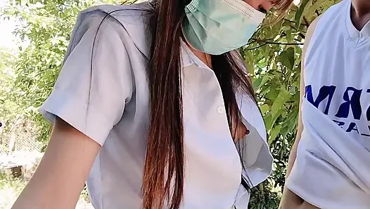 19 YEAR OLD SCHOOLGIRL RIDES A TRIKE DRIVER FUCK IN PUBLIC