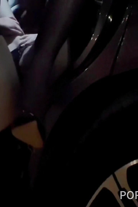 Stunningly Beautiful, Sexy, and Submissive Wife in Stockings and High Heels-flashing, Car Sex, and Internal Ejaculation.