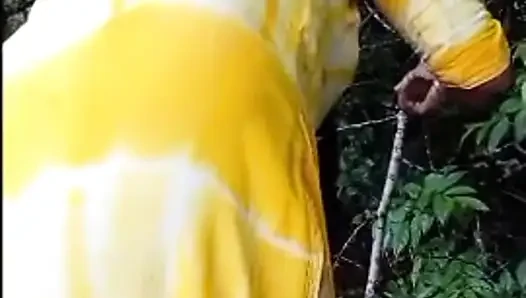 My wife fucking in forest