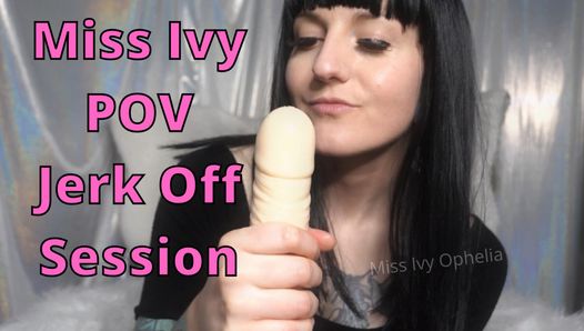 Femdom pov masturbación sesión - miss ivy ophelia domme handjob entrenamiento de esclavos - dominatrix tatuada control de orgasmo