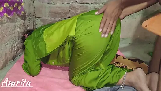 Jija saali Beautiful hot girl Amrita first time sex with StepSister with Hindi Audio Indian sex