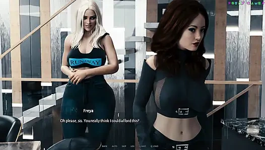 Кибернетическое соблазнение 1-м членом - неожиданный тройничок, анал и минет в ряд 34