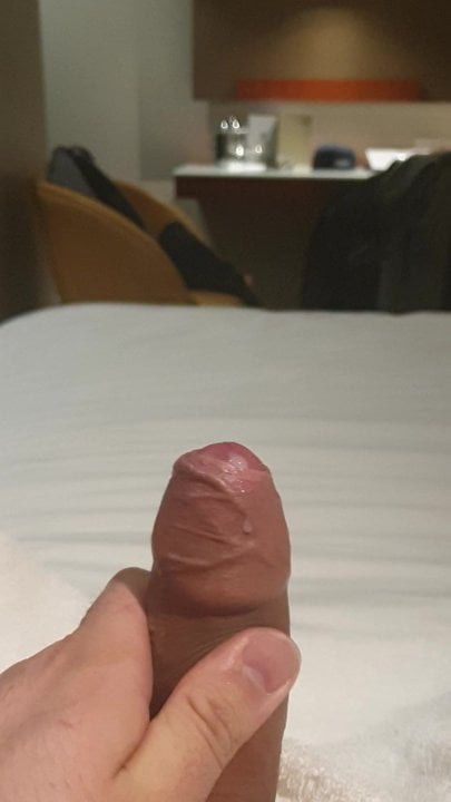 Hotel room cumshot