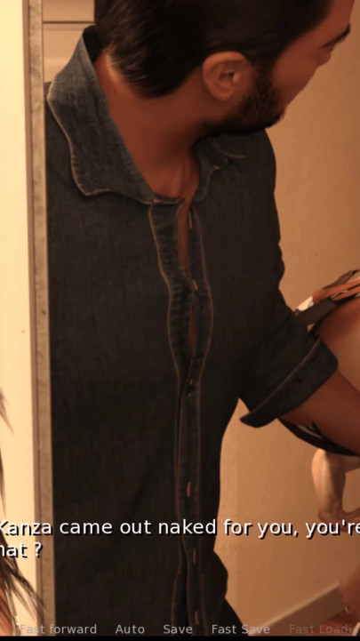 Metf # 14 Mi-a masat sânul în timp ce eram la telefon și a văzut-o pe Kanza goală