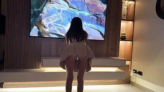 I bought my neighbor a glass of a fine drink, we got turned on, and he fucked me wildly!