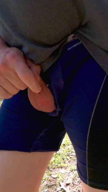 Must-see moment from "Out for a run with my cock popping out of my shorts"